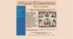 Desktop Screenshot of mayacreations.com